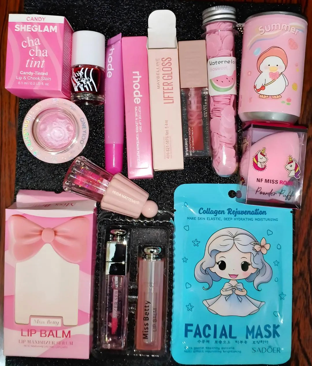 Sheglam Jelly Tint Random Lip Tint Maybelline Gloss Space Highlighter Miss Betty Serum Balm Paper Soap Umbrella Gloss Beauty Blender Wet Wipes Face Mask