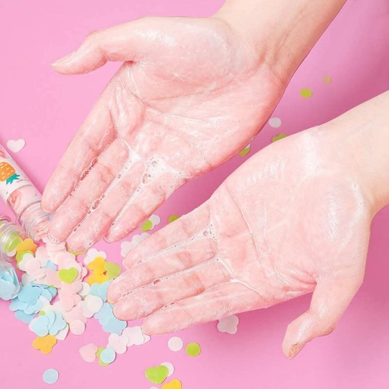 Portable Mini Paper Soap Sheets in Travel Tubes – Scented Disposable Hand Wash Flakes