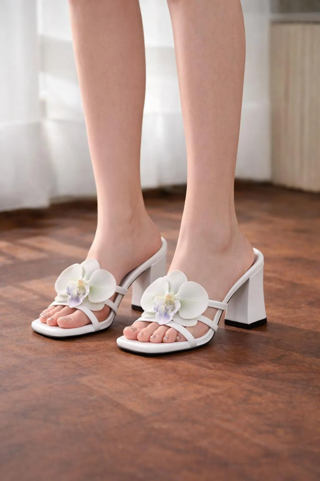 *Product Name*: White Orchid Heels for Women Casual Formal Wear