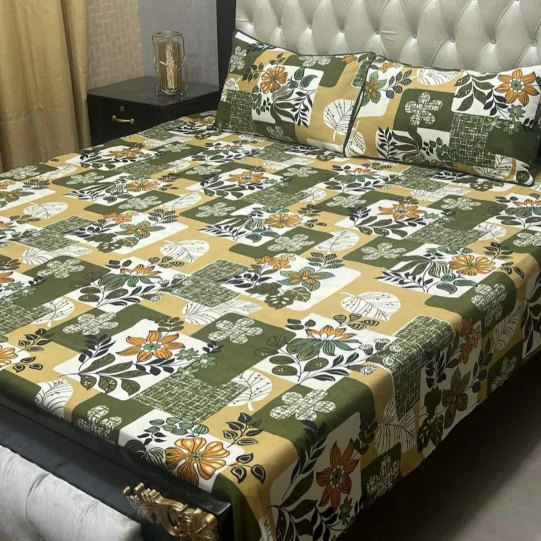 Premium crystal Double bedsheet